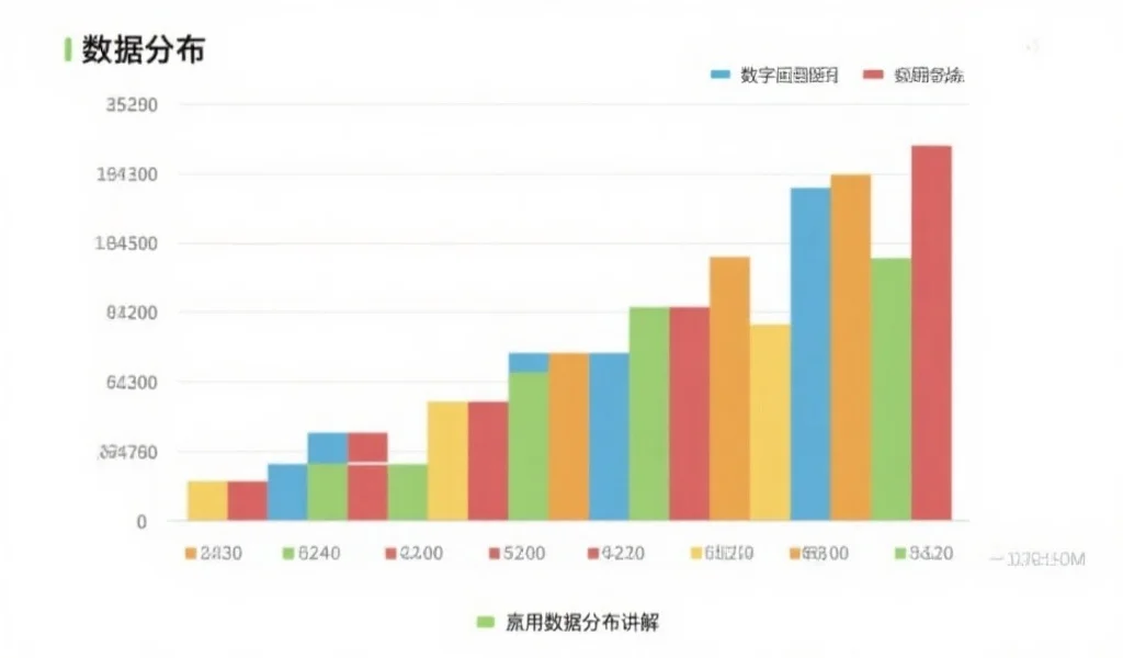 一张展示号码区间分布的柱状图，颜色区分不同区间，适合用于数据分析讲解